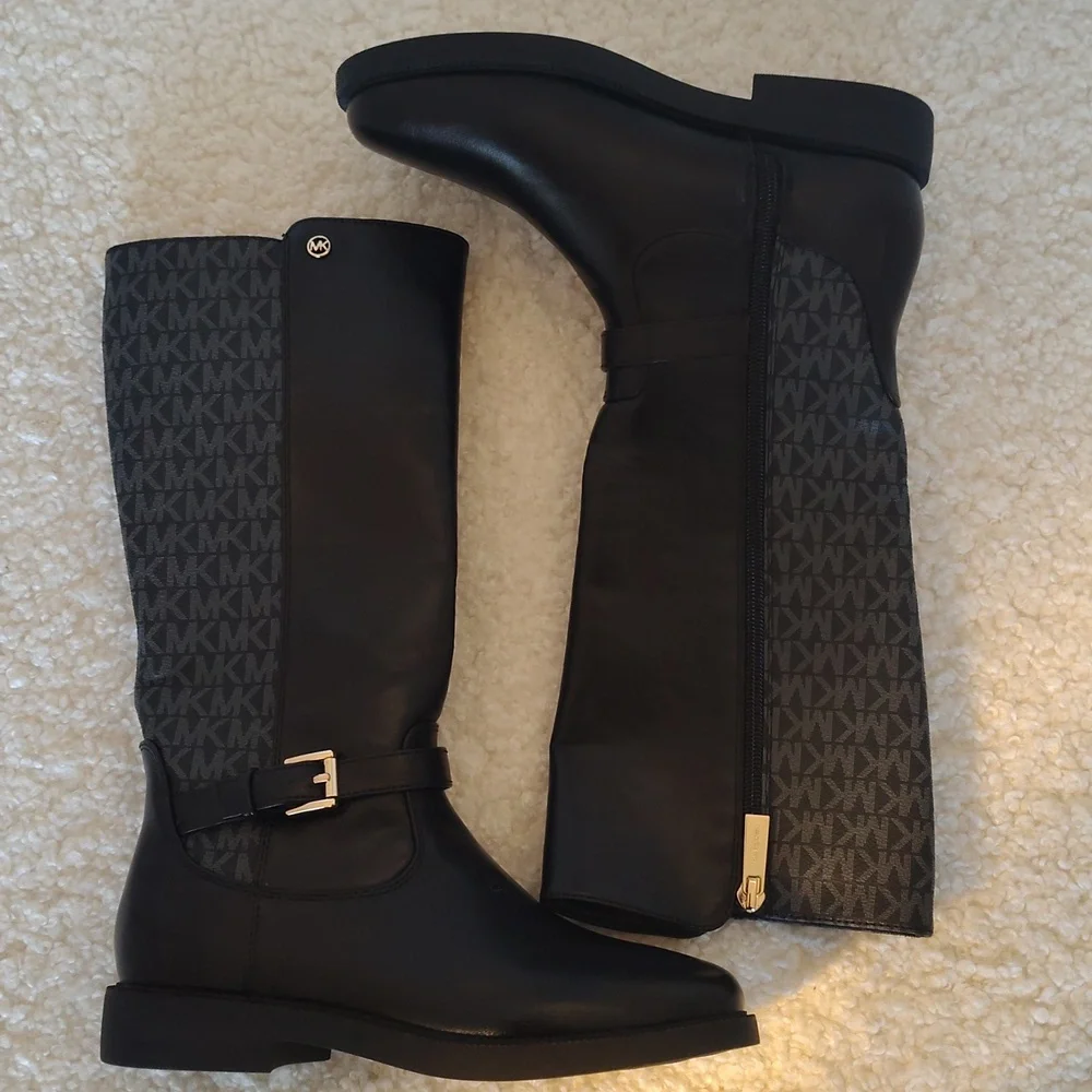 Michael Kors Black Knee-High Boots. Size 5 M - Picture 3 of 9